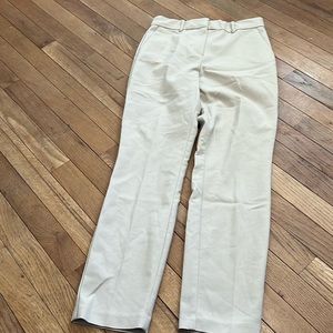 H&M tan work pants high rise size 4